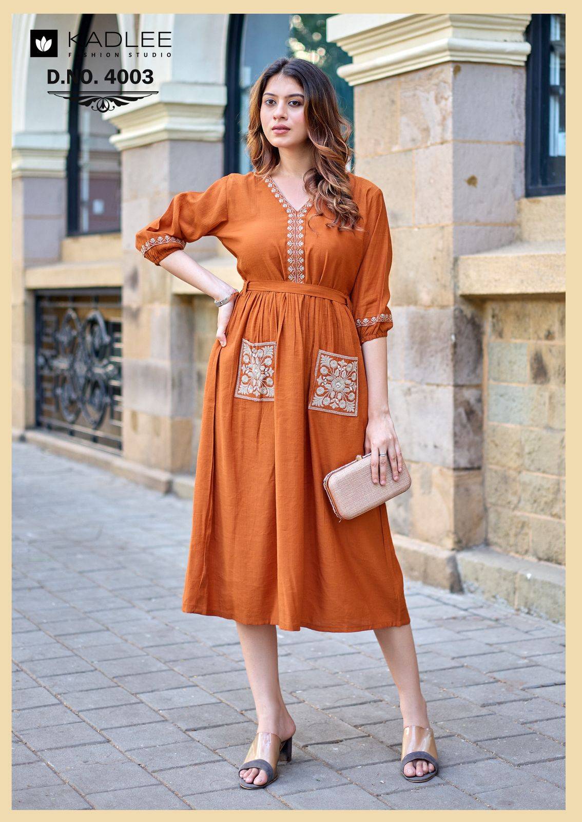 Aleena By KADLEE 3001 To 3005 Series Beautiful Festive Suits Colourful Viscose Weaving kurtis At Wholesale Price